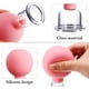 thumbnail image 3 of Juego de ventosas de vidrio de 4 piezas Ventosas de silicona de vidrio Ventosas de masaje con ventosas de vacío(Rosa), 3 of 5
