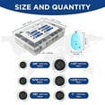 thumbnail image 3 of 55Pcs Double-Sided Rubber Grommets kit in 6 Assorted Sizes 5/8",13/16",7/8",1",1-3/16",1-1/2"- Round & Waterproof - Ideal Solution for Wire Protection (Black), 3 of 8