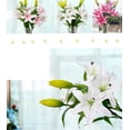 thumbnail image 4 of Artificial Flowers, 5pcs Artificial Full Bloom Artificial Latex Real Touch Flowers for Home Decor, Wedding, Parties, Offices, 4 of 10