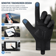 thumbnail image 4 of Savior Heat Full Finger Workout Gloves Anti-slip Breathable Bike Gloves Touch Screen for Casual Fitness Outdoor Driving MTB Cycling Gloves，Unisex, 4 of 10
