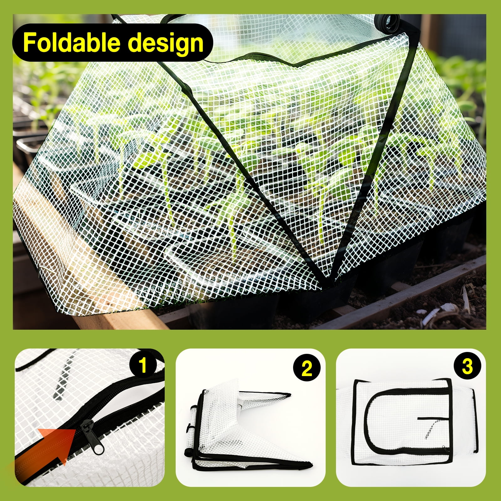 Foldable Greenhouse Cover Enduring Mini Greenhouse with Breathable Mesh Portable Small Hothouse for Garden