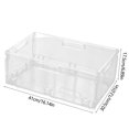 thumbnail image 3 of weibbin Foldable Storage Baskets For Organizing Pantry Organizer Bins Kitchen Laundry Garage Refrigerator Bathroom Countertop Organizer Clear, 3 of 7