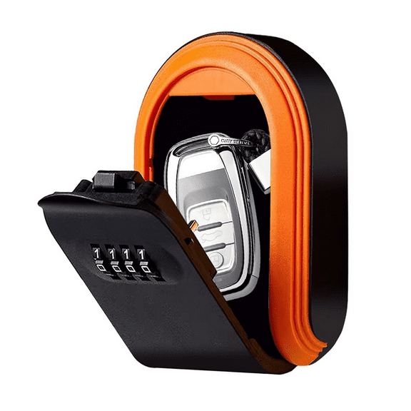 New Arrivals Magntic Key Lock Box with 4 Digit Combination Hider Under Car, A