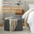 thumbnail image 5 of CHERISHGARD 90L Large Laundry Basket, Rectangle Cotton Rope Storage Baskets, Cotton Rope Basket with Handles, 5 of 6