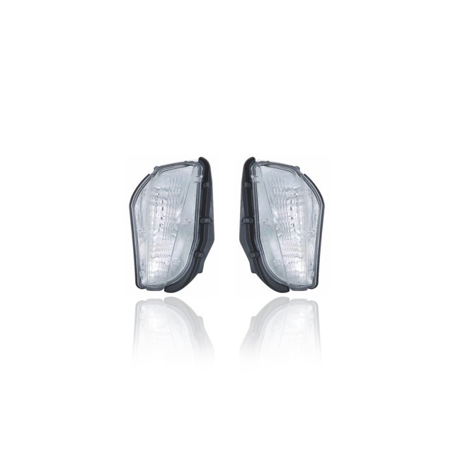Turn Signal Light Assembly - Compatible/Replacement for '12-14 Toyota Prius V - On Front Bumper - Pair, Left Driver + Right Passenger Set - 8151147030, 8152147030 - CAPA
