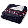 thumbnail image 2 of Denison University Fleece Blanket, Very Soft Microfiber Flannel Blanket for Couch Warm and Cozy for All Seasons, Black, 2 of 6