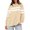 12-Khaki, variant on Womens Long Sleeve Shirts Color Block Casual Crewneck Tops Tshirt Basic Tee Fall Fashion Clothes Trendy Outfits 02-Black L