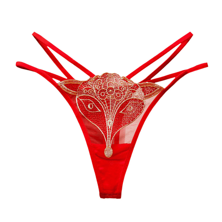 Fulorrnie Underwear for Women Seamless G String Comfort Thong Panty Waistband Stretchable Panties  Red  One Size