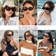thumbnail image 4 of Gafas de sol ovaladas retro mosanana moradas UV400 para mujer, 4 of 6