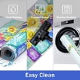 thumbnail image 5 of Kitchen Mat Set of 3, Sunflower Blooming in A Colorful Vase Decorative 3 Piece Runner Rugs, Non Skid Machine Washable Standing Floor Mat for Laundry Sink Laundry Hallway Doormat(Blue), 5 of 6