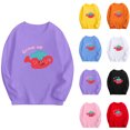 thumbnail image 3 of Odeerbi Kids Boys Girls Long Sleeve T-Shirts Fall Winter Cotton Basic Layering T-Shirt Cartoon Print Basic Tees Children Fashion Casual Tops Kids Clothes Blue, 3 of 3