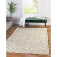 thumbnail image 4 of Unique Loom Trellis Shag Collection Area Rug - Ruth (4' x 6' Rectangle Beige/Light Brown), 4 of 11