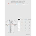 thumbnail image 5 of Ma Croix Kids Baseball Jersey Button Down Short Sleeve Unisex Youth Athletic Sportswear Uniform, 5 of 5