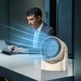 thumbnail image 3 of ICQOVD Desktop Fan Table Fan 100 Speed Wall Mounted Quiet Led Display Rechargeable Hands-Free Portable Cooling, 3 of 5