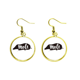thumbnail image 1 of Lunar blanco y negro animal Ear Dangle Golden Drop Earring Jewelry Mujer Unbranded M, 1 of 3