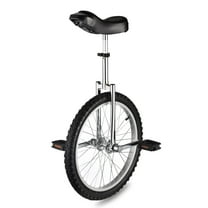 Yescom 20 In Wheel Outdoor Unicycle Leakproof Butyl Tire Circus Bike Balance Training for Adults Teenagers Kids, Silver