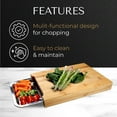 thumbnail image 7 of JS Gourmet - Bamboo Cutting Board with Sliding Tray, 7 of 7