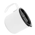 thumbnail image 3 of Taza de café de 350 ml con tapa Taza de té de aislamiento térmico de doble capa de acero inoxidable para viajes de oficina en casa Blanco, 3 of 10