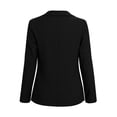 thumbnail image 3 of Womens Blazer Casual Long Sleeve Button Front Lightweight Spring Fall Jacket Blazers with Pockets Black, 3 of 4