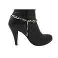 thumbnail image 6 of Women Silver Metal Boot Chain Bracelet Western Shoe Charm, 6 of 7