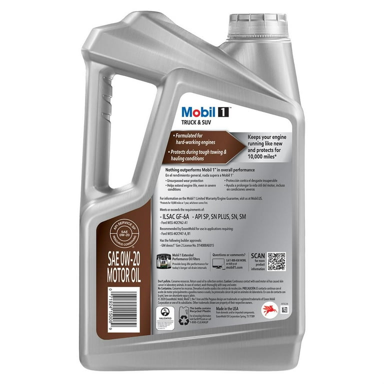 Mobil 1 Advanced Full Synthetic Motor Oil for Truck and SUV