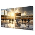 thumbnail image 2 of Designart "Kaaba Reflection Islam wall art I" Islamic Metal Wall Décor Set, 2 of 5