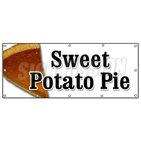 48"x120" SWEET POTATO PIE BANNER SIGN pie sweet southern bakery baker
