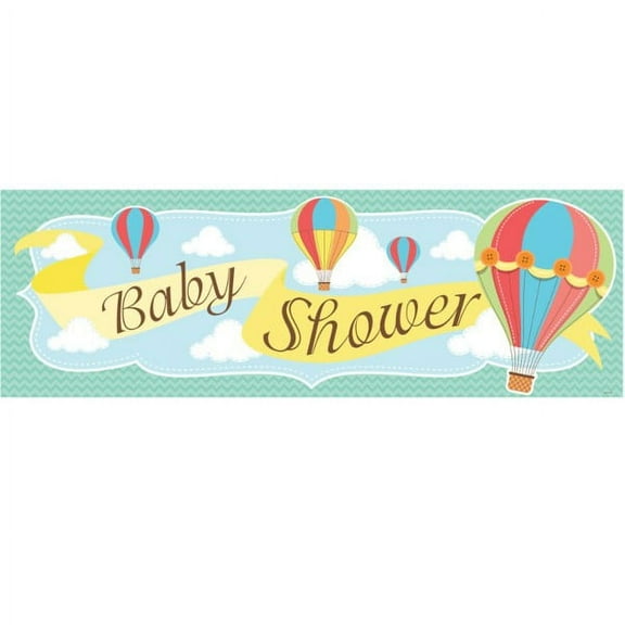 Hot Air Balloon Baby Shower Giant Party Banner
