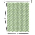 thumbnail image 4 of 14 pieces Flower Sage Bathtub Shower Curtain With 12 Hooks and Matching Bath Mat Rug Non Slip Super Soft Chenille for Bathroom Décor, 4 of 6