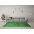 thumbnail image 3 of Ahgly Company Indoor Square Oriental Emerald Green Industrial Area Rugs, 7' Square, 3 of 4