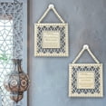 thumbnail image 4 of Wooden Wall Hanging Sign – Square Wooden Plaque with Beaded Rope, Rustic Farmhouse Door & Wall Decoration for Home, Office & Holidays, 4 of 10