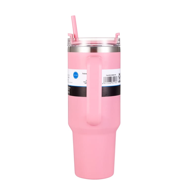 Mainstays 40 oz Pink Double-Wall Insulated Tumbler photo 4