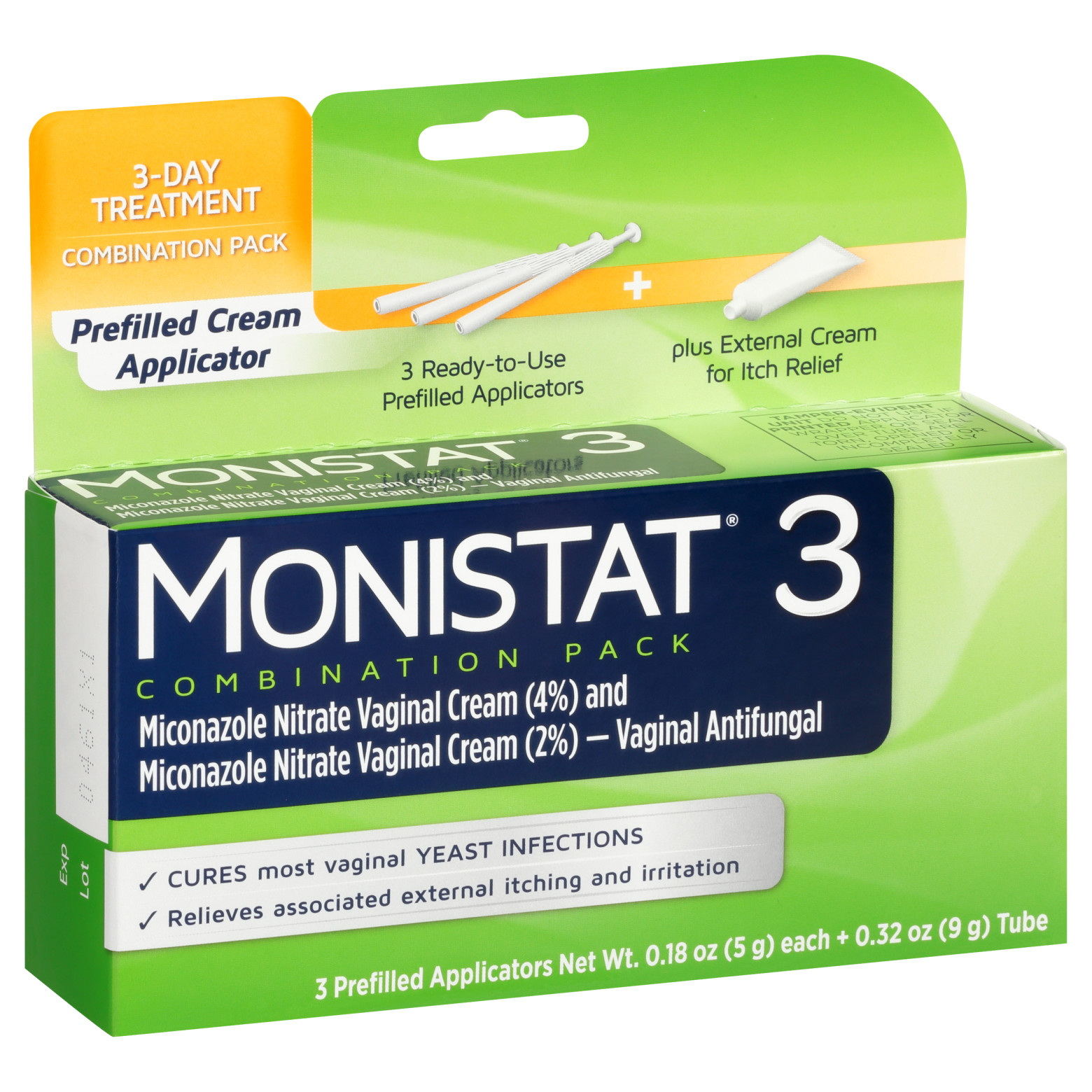 Monistat 3 Day Yeast Infection Treatment, 3 Miconazole Pre-Filled Cream Tubes & External Itch Cream - image 12 of 17