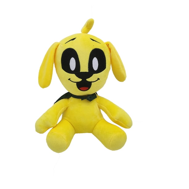 Muñeca de peluche con forma de perro amarillo, 26 cm, para niños