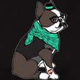 thumbnail image 3 of CafePress - Hipster Boston Terrier Women's Classic T Shirt - Women's Traditional Fit Dark T-Shirt, 3 of 4