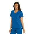 thumbnail image 1 of Greys Anatomy Womens Spandex Stretch 3-Pocket Empire Waist Scrub Top, 1 of 2