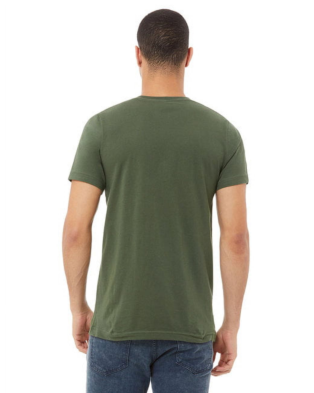 Bella + Canvas Military Green Racerback Tank - Size Large, Soft Poly-Viscose Blend