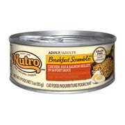 Nutro Breakfast Scrambles Adult Cat Chicken, Egg And Salmon Skillet In Savory Sauce 3 Oz. (24 Pack)