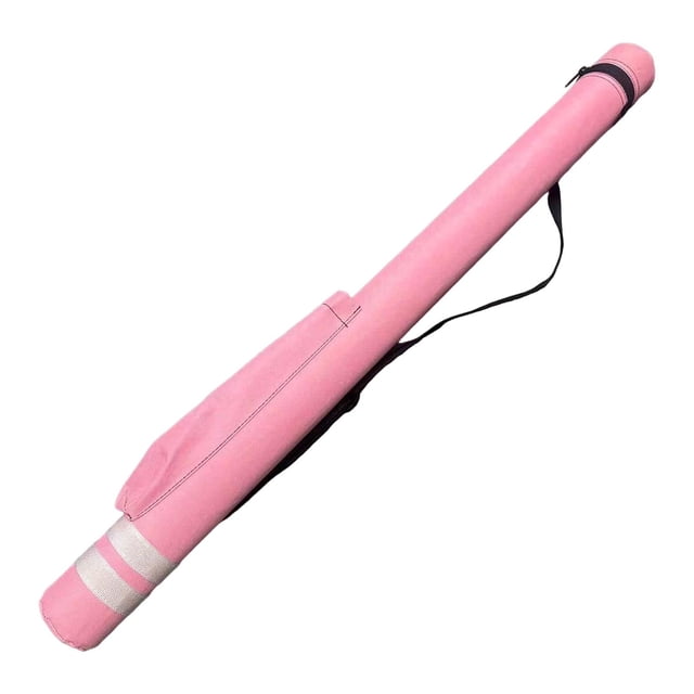 S SERENABLE Pool Cue Case Storage Pouch Container Portable Adjustable Shoulder Strap Pool Pink