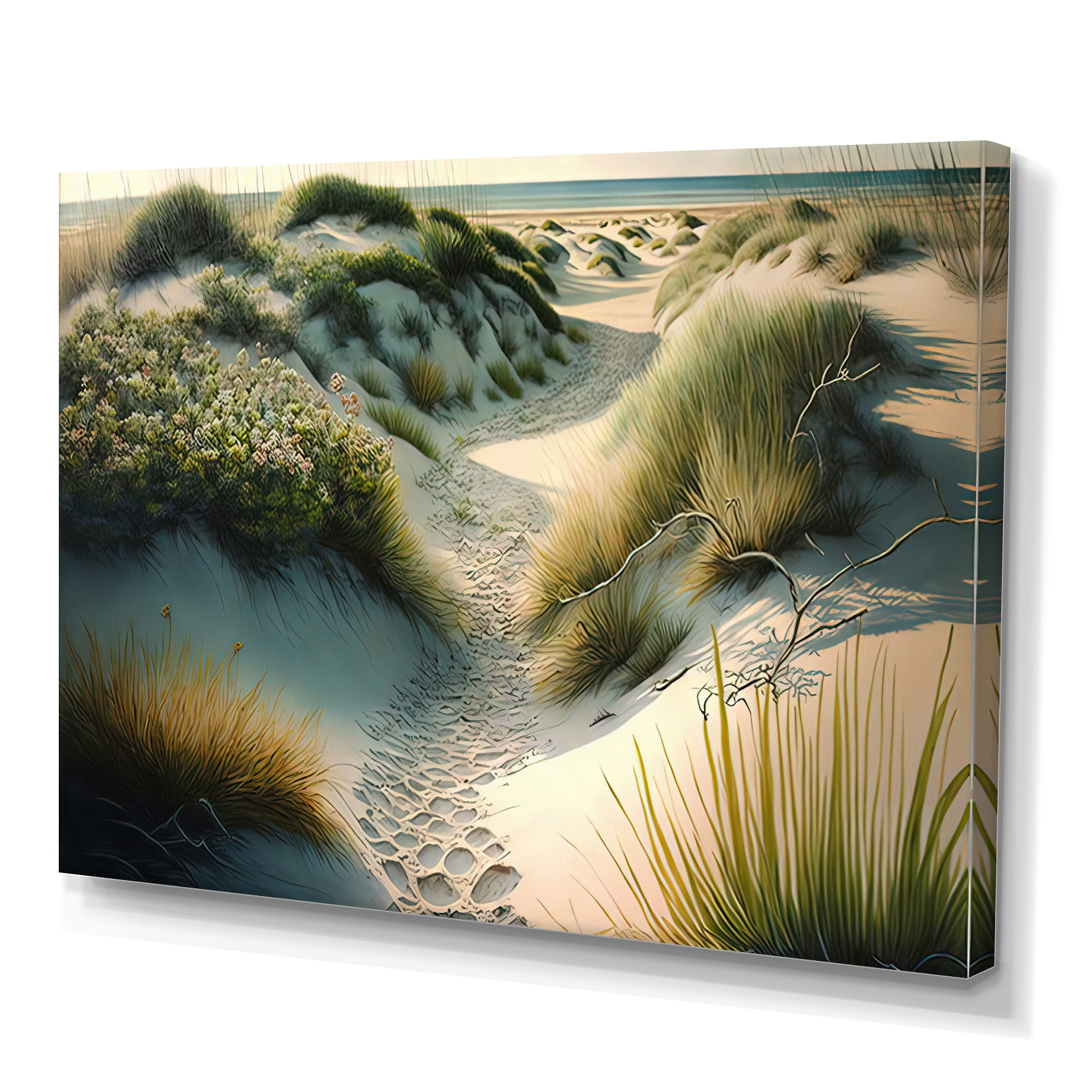 Designart Japanese Landscape In Watercolor I Canvas Wall Art