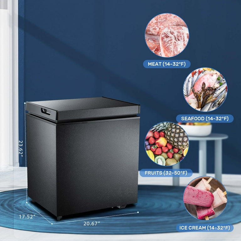 Electactic 1.8 Cu Ft Chest Freezer with 2 Removable Baskets Energy