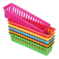 thumbnail image 3 of Miangastore Yellow Plastic Pencil Trays 6Pcs for Desktop Organization 9.8x2.8x2.4in, 3 of 8