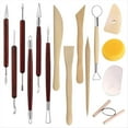 thumbnail image 1 of 15PCS Herramientas para Tallar Cerámica, Juego de Herramientas para Esculpir Arcilla Polimérica Al Aire, Kit de Herramientas para Arcilla para Niños PrincipiantesProfesionales, 1 of 5