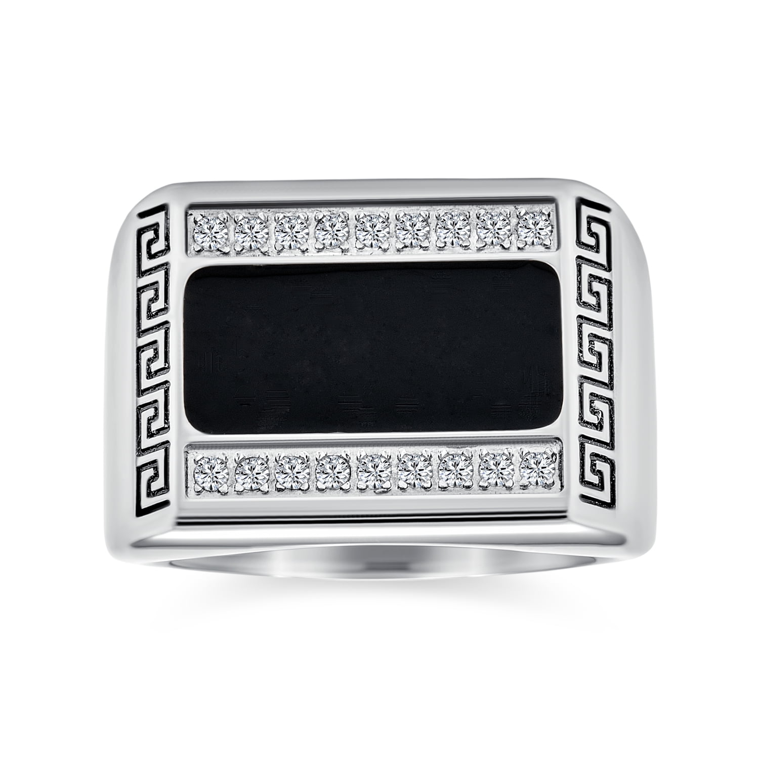 Stainless Steel Signet Ring for Men Polished Pinky Ring Size 4-15