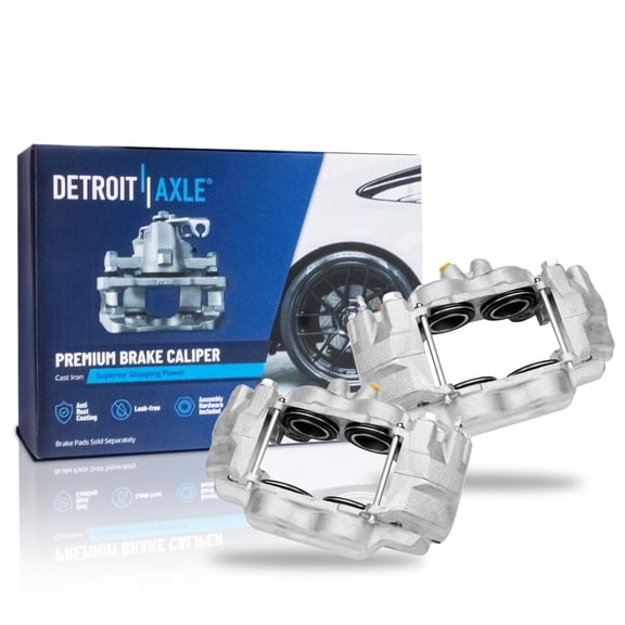 Detroit Axle - Front Disc Brake Calipers Replacement for 2000 2001 2002 2003 2004 2005 2006 Toyota Tundra - 2pc Set