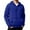 F02-Blue, variant on FYDUU Men's Quarter Zip Pullover Hoodie Lined Hooded Sweatshirt Casual Hoodies Soft Warm Winter Outdoor Athletic Sports Tops Basic Trendy Sweatshirt