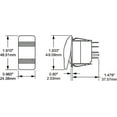 thumbnail image 3 of Blue Sea Interrupteur Multi-Usage 7930-BSS Contura II; 20 Ampères à 12 Volts/15 Ampères à 24 Volts; Interrupteur à Bascule; Action Off-Mom-On; Jeté Simple; Non Éclairé; Noir, 3 of 5