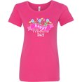 thumbnail image 3 of Inktastic Happy Mothers Day with Banner and Flowers Women's T-Shirt, 3 of 5