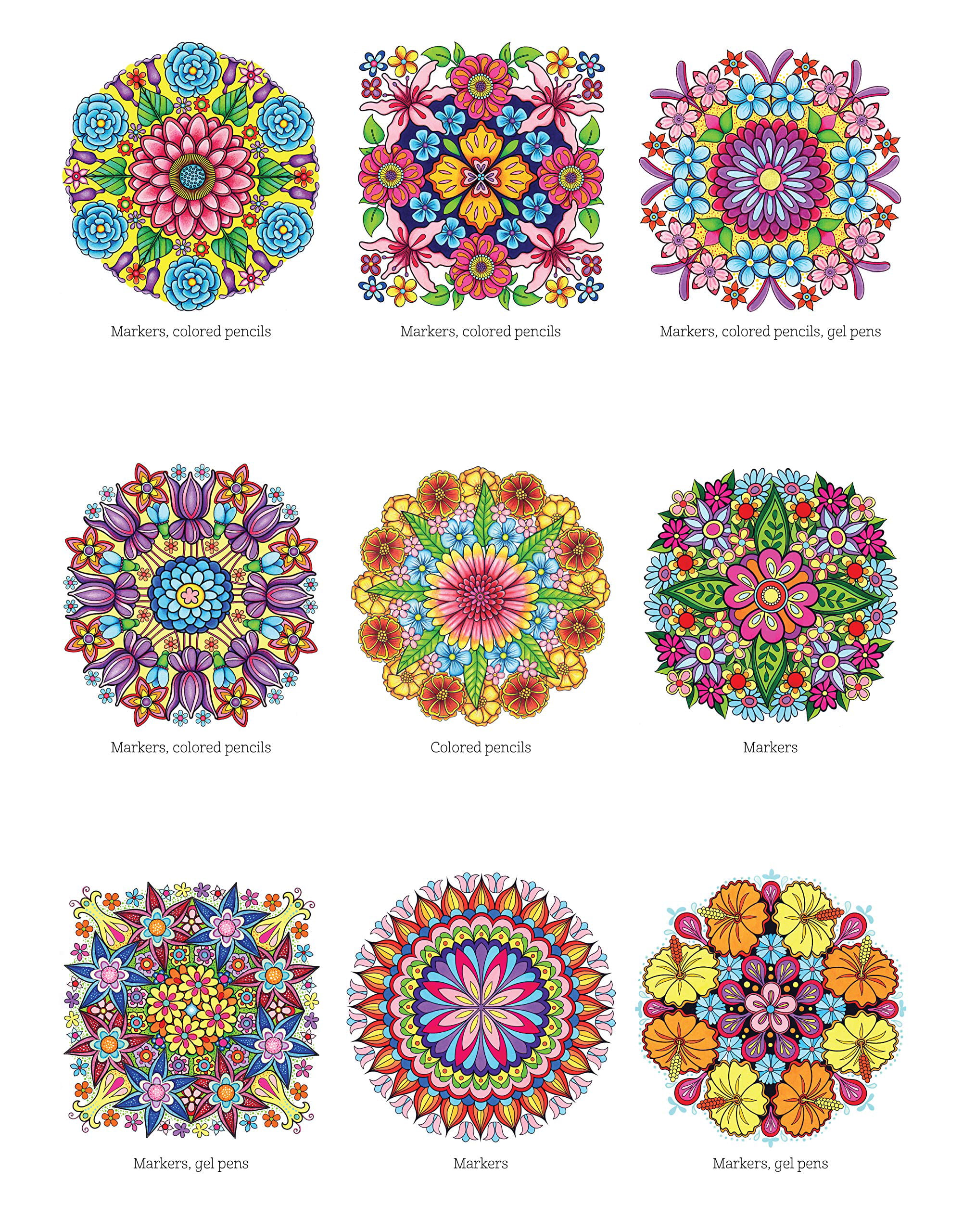MANDALA COLORING BOOK WITH SIGNATURE COLORED PENCILS - The Pop Insider