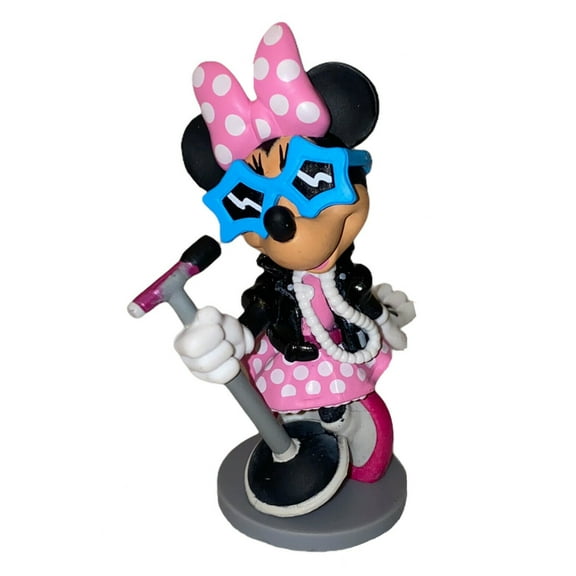 Popstar Rockstar Singer Minnie 3" PVC Cake Topper Figure Figurine Mickey